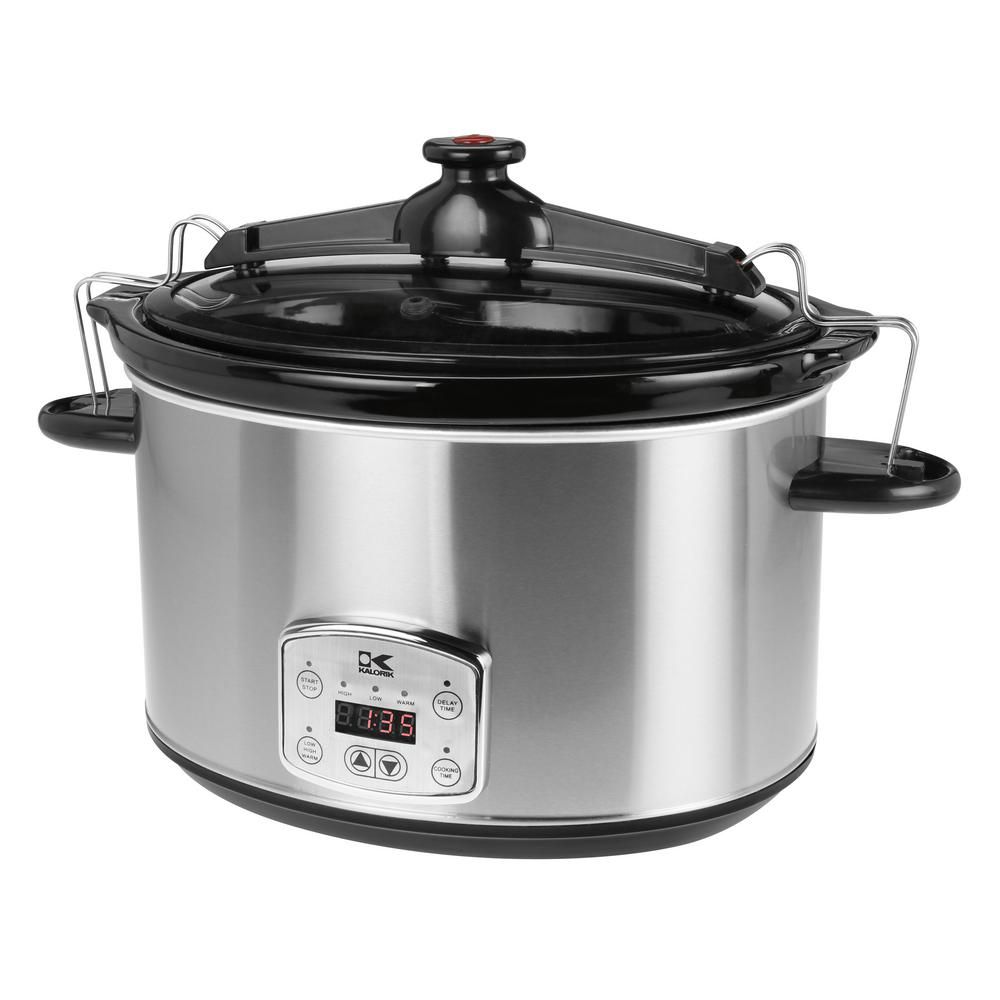 Kalorik 8 Qt. Stainless Steel Slow Cooker